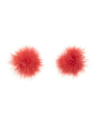 Women Sexy Lingerie Fluffy feather Breast Bra Nipple Tits Cover Pasties Stickers White