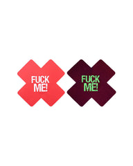 Cross luminous breast stickers with letters, breathable disposable breast stickers