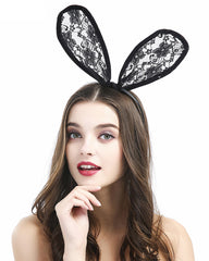 Lace Easter Bunny Headband