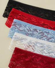 Women Sexy Lingeries 5sets Crotchless Panties