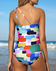 One Shoulder One Piece Swimsuit