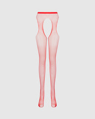 Red Fishnet Fundies